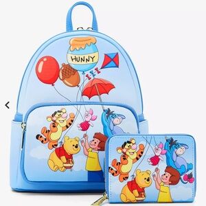 NWT Loungefly Disney Winnie the Pooh & Friends mini Backpack w/ FREE wallet!